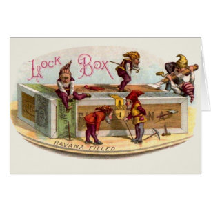 Vintage Cigar Box Gnomes Cards
