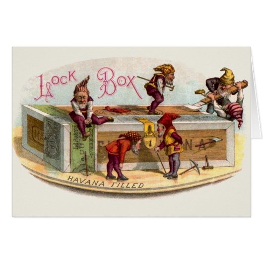 Vintage Cigar Box Gnomes Cards (Front Horizontal)