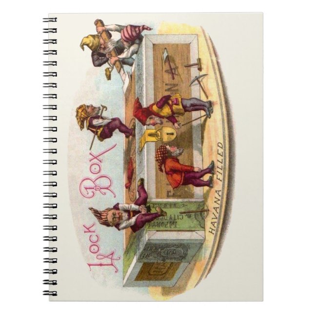 Vintage Cigar Box Gnomes Notebook (Front)
