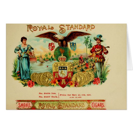 Vintage Cigar Box Label (Front Horizontal)