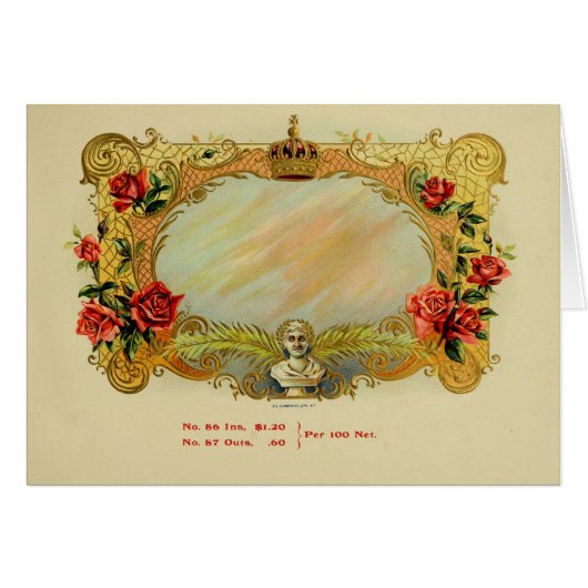 Vintage Cigar Box Label (Front Horizontal)