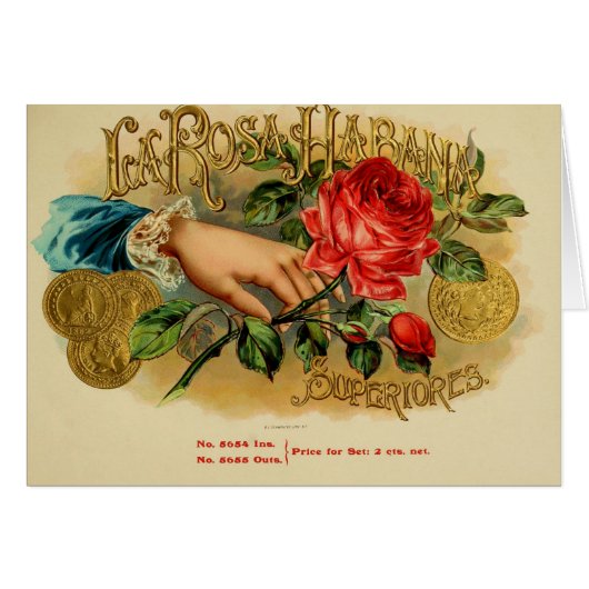 Vintage Cigar Box Label (Front Horizontal)