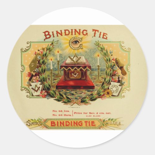 Vintage Cigar Box Label  BINDING TIE   15