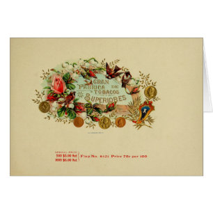 Vintage Cigar Box Label Cards