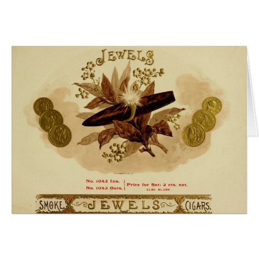 Vintage Cigar Box Label Cards (Front Horizontal)
