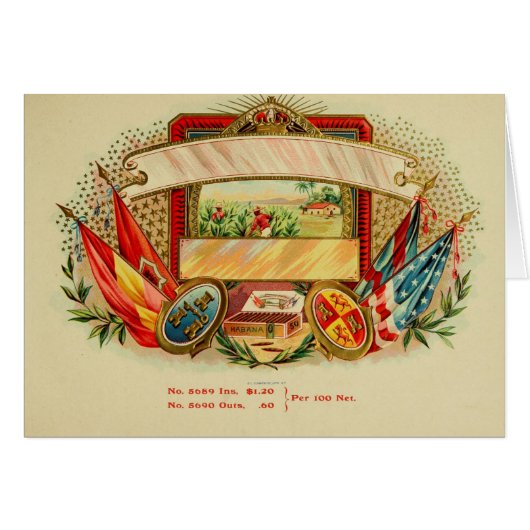 Vintage Cigar Box Label Cards (Front Horizontal)