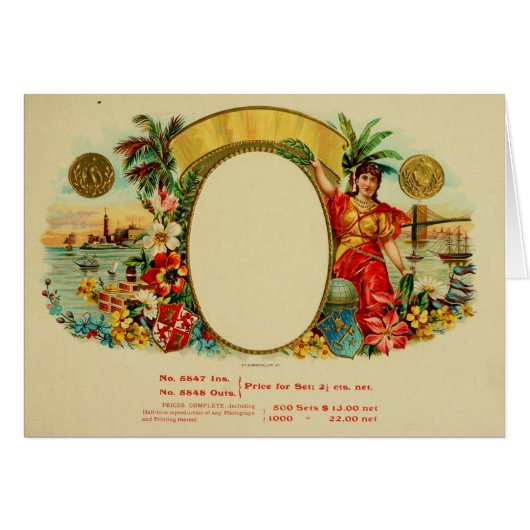 Vintage Cigar Box Label Cards (Front Horizontal)