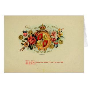 Vintage Cigar Box Label Cards