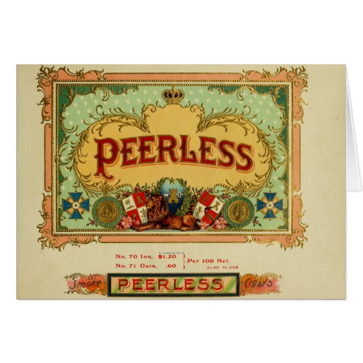 Vintage Cigar Box Label Cards (Front Horizontal)
