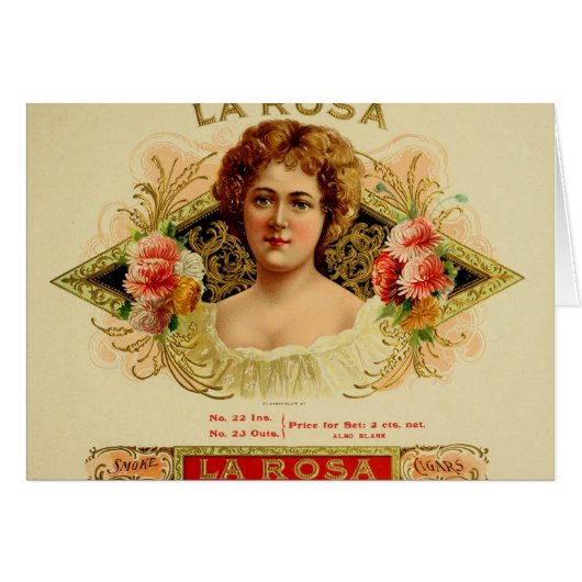 Vintage Cigar Box Label Cards (Front Horizontal)