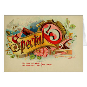 Vintage Cigar Box Label Cards