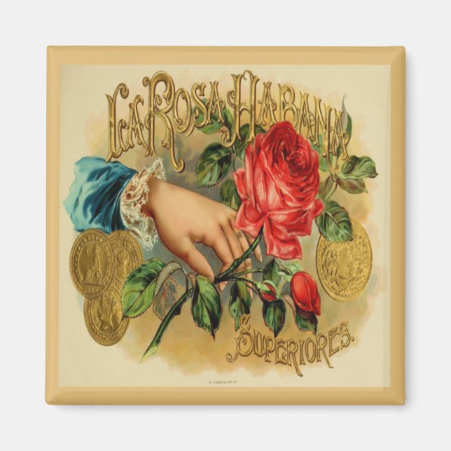 Vintage Cigar Box Label Magnet (Front)