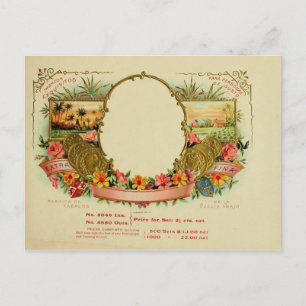 Vintage Cigar Box Label Postcard