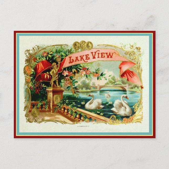 Vintage Cigar Box Label Postcard (Front)