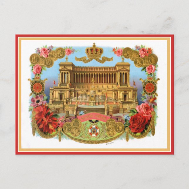 Vintage Cigar Box Label Postcard (Front)
