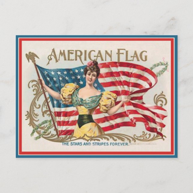 Vintage Cigar Box Label Postcard (Front)