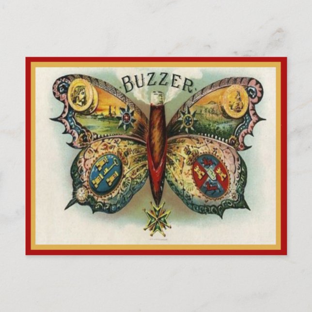 Vintage Cigar Box Label Postcard (Front)