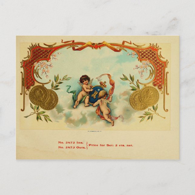 Vintage Cigar Box Label Postcard (Front)