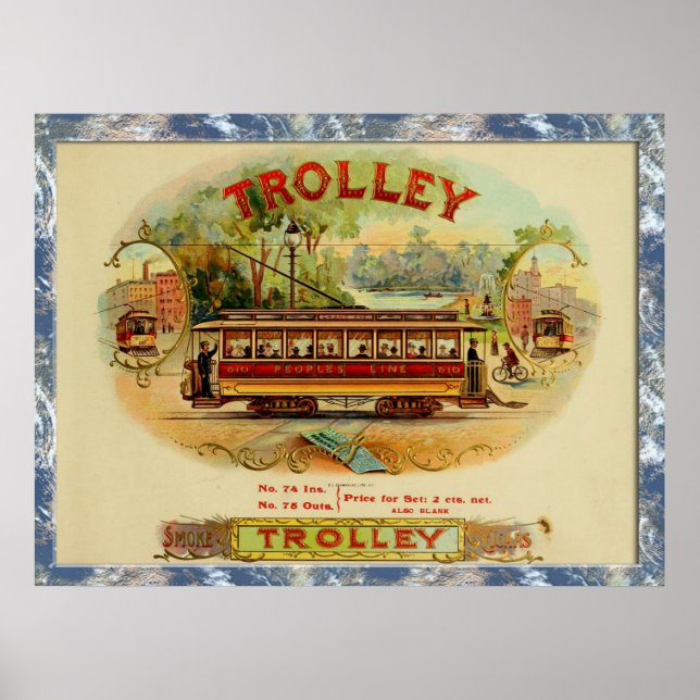 Vintage Cigar Box Labels Posters (Front)