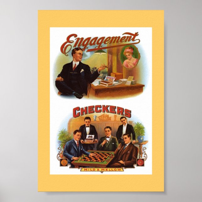 Vintage Cigar Boxes Poster (Front)