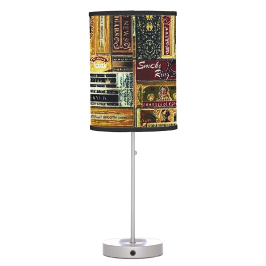 Vintage Cigar Boxes Table Lamp (Back)