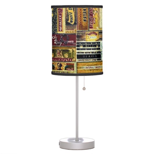 Vintage Cigar Boxes Table Lamp (Left)