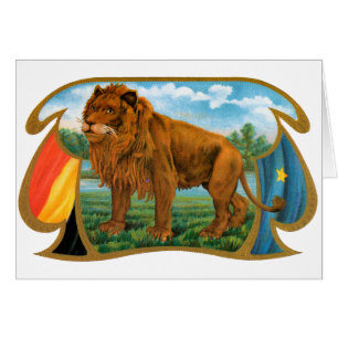Vintage Cigar Label Art, Lion, King of the Jungle Cards