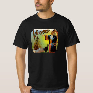 Vintage Cigar Label Art, Wizard with Black Cat T-Shirt