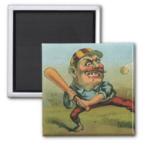 Vintage Cigar Label Sports Baseball Tansill Punch Magnet