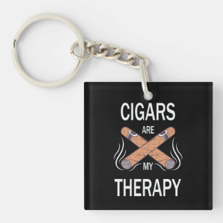 Vintage Cigar Therapy Keychain