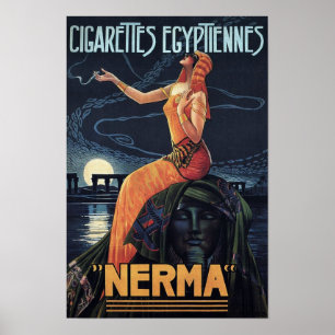 Vintage Cigarette Poster