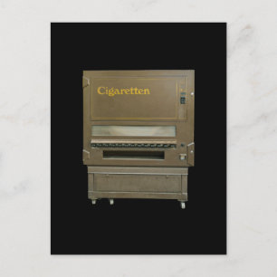 Vintage Cigarette Vending Machine Postcard
