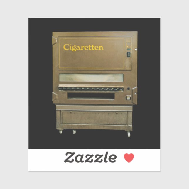 Vintage Cigarette Vending Machine Sticker (Sheet)