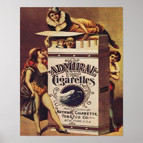 Vintage Cigarettes Advertising  Poster