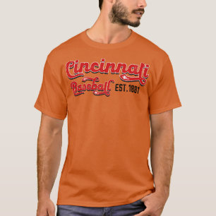 Vintage Cincinnati Baseball Est 1881 Baseball Love T-Shirt