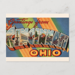 Vintage Cincinnati Greeting  Postcard