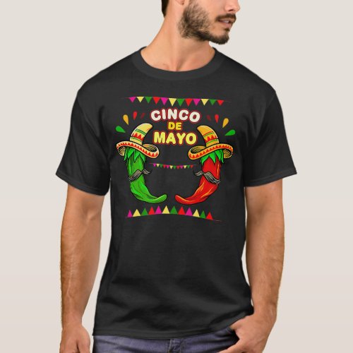 Vintage Cinco De Mayo Chili  Mexico Party   1  T_Shirt