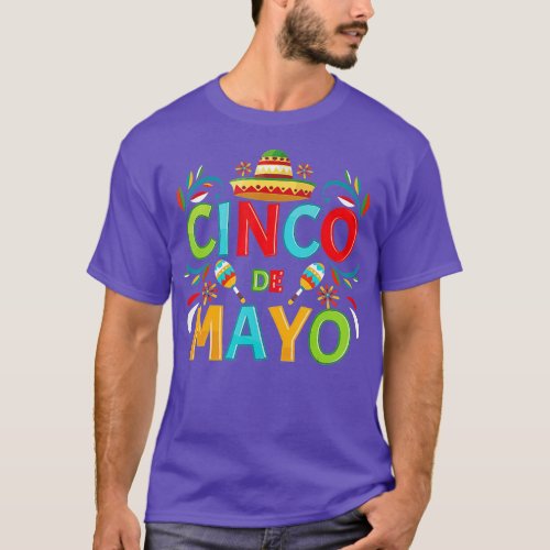 Vintage Cinco De Mayo  Mexico Party Fiesta 5 De Ma T_Shirt