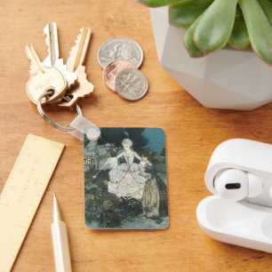 Vintage Cinderella Fairy Godmother by Edmund Dulac Keychain