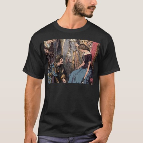 Vintage Cinderella Fitting the Glass Slipper T_Shirt