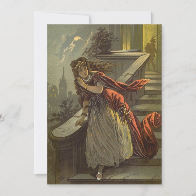 Vintage Cinderella, Victorian Fairy Tales Invitation (Front)
