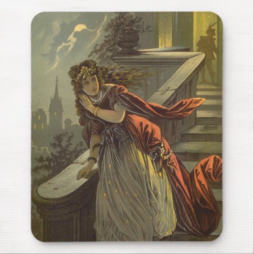 Vintage Cinderella Victorian Fairy Tales Mouse Pad