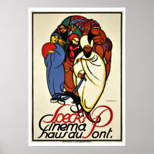 Vintage Cinema Art Deco Repro. Print