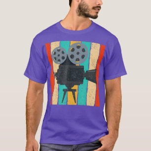 Vintage Cinema Camera Retro Movie Projector T-Shirt