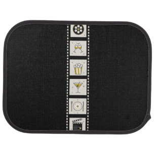 Vintage Cinema Film Strip Table Runner Car Floor Mat