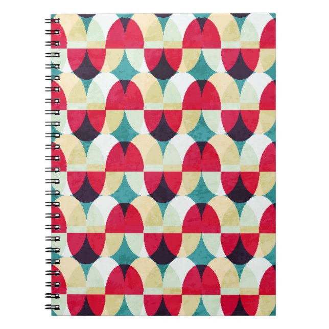 Vintage circle, seamless abstract pattern. notebook (Front)