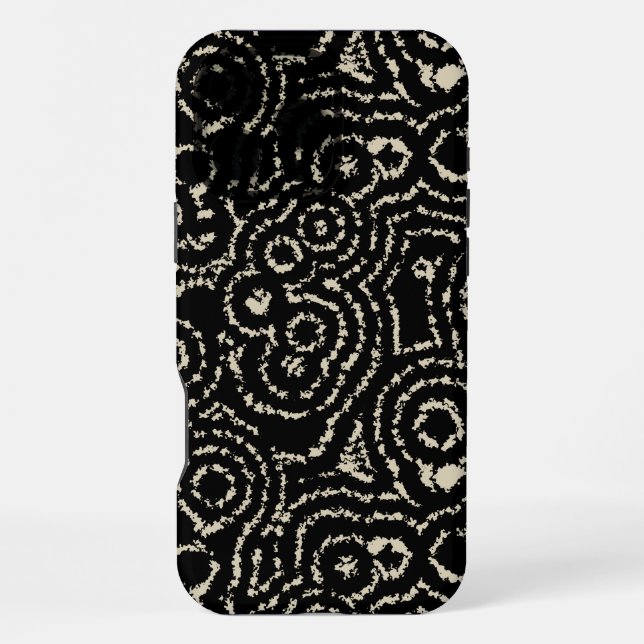 Vintage Circles iPhone Case (Back)