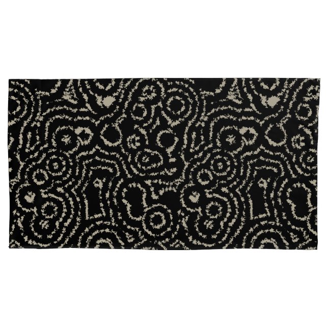 Vintage Circles Pillow Case (Front-Left)