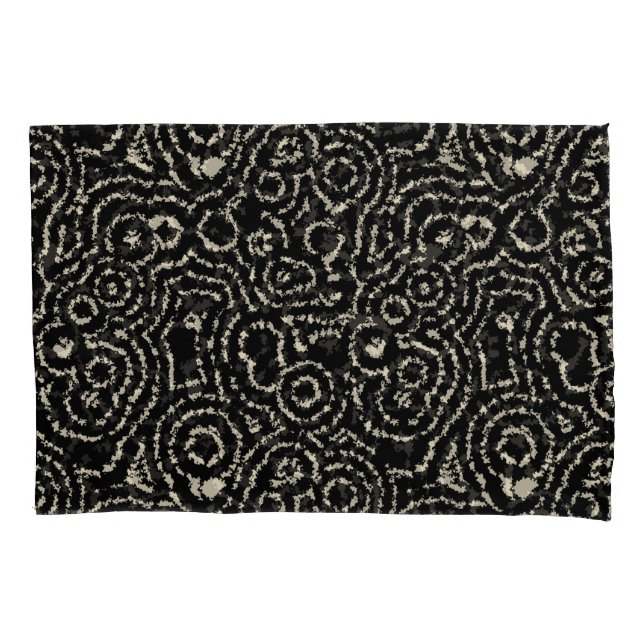 Vintage Circles Pillow Case (Front-Left)