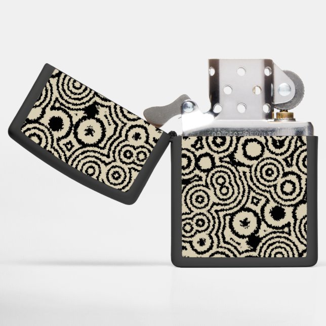 Vintage Circles Zippo Lighter (Opened)